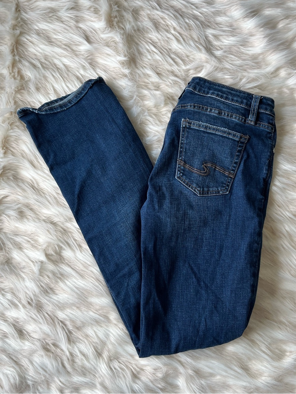 Silver Aiko Slim Western Jeans Women's 26x32 Bootcut Dark Wash